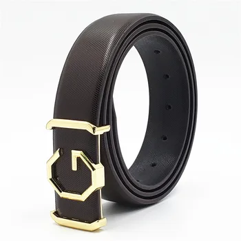 

2019 Designer Casual Belts Men Women Trending Luxury Brand Smooth Buckle Genuine Leather Waist Belt G Buckle Strap Fashion Belt