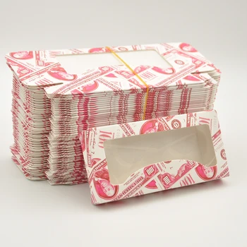 

wholesale 50/100pcs paper false eyelash packaging box lash boxes packaging custom logo faux cils mink eyelashes Rectangle case