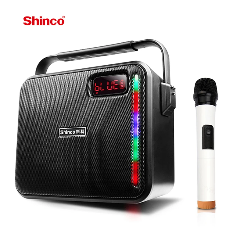 Shinco караоке центр сабвуфер колонки Bluetooth вечерние портативные PA системы с