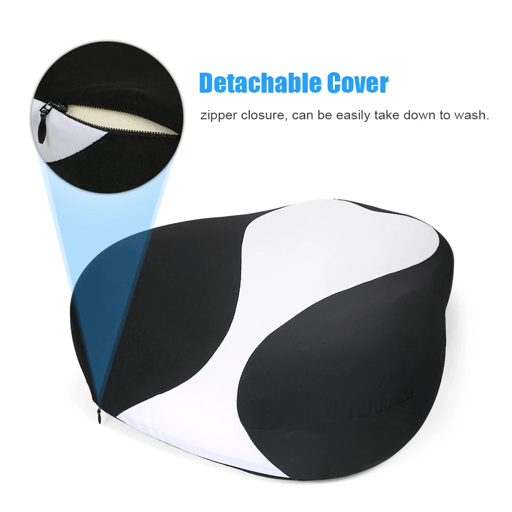 Memory Foam Pillow Support Back Cushion Office Chair Car Seat Waist Cushion Pad Adjustable Belt Cushion Decorative Pillows
