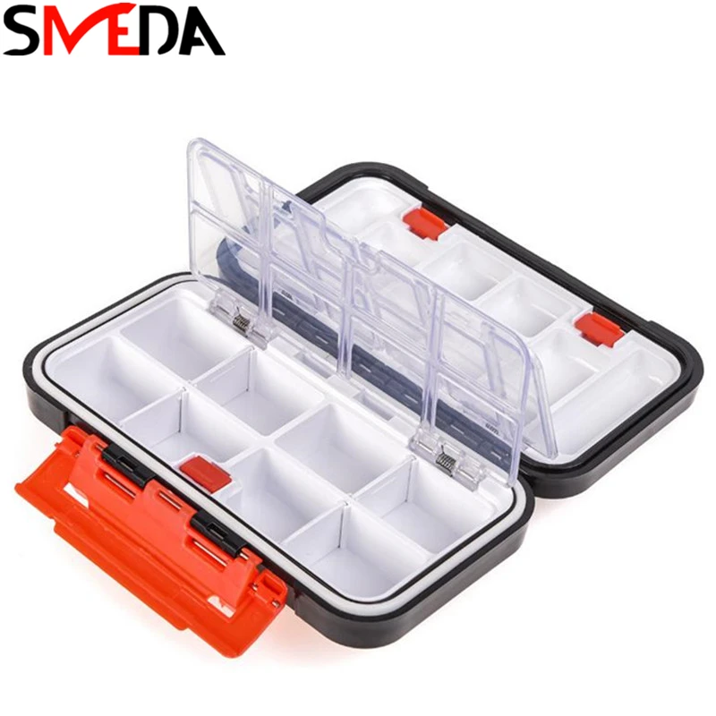 

Portable Fishing Tackle Storage Box Double Compressive Pressure Lure Hook Baits Pesca Accessory ABS Baits Tackle Box