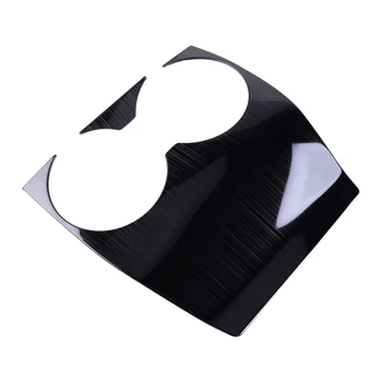 

beler NEW Titanium Front Water Cup Holder Panel Cover Frame Moulding Decorative Trim Sticker Garnish fit for Mazda 3 2019 2020