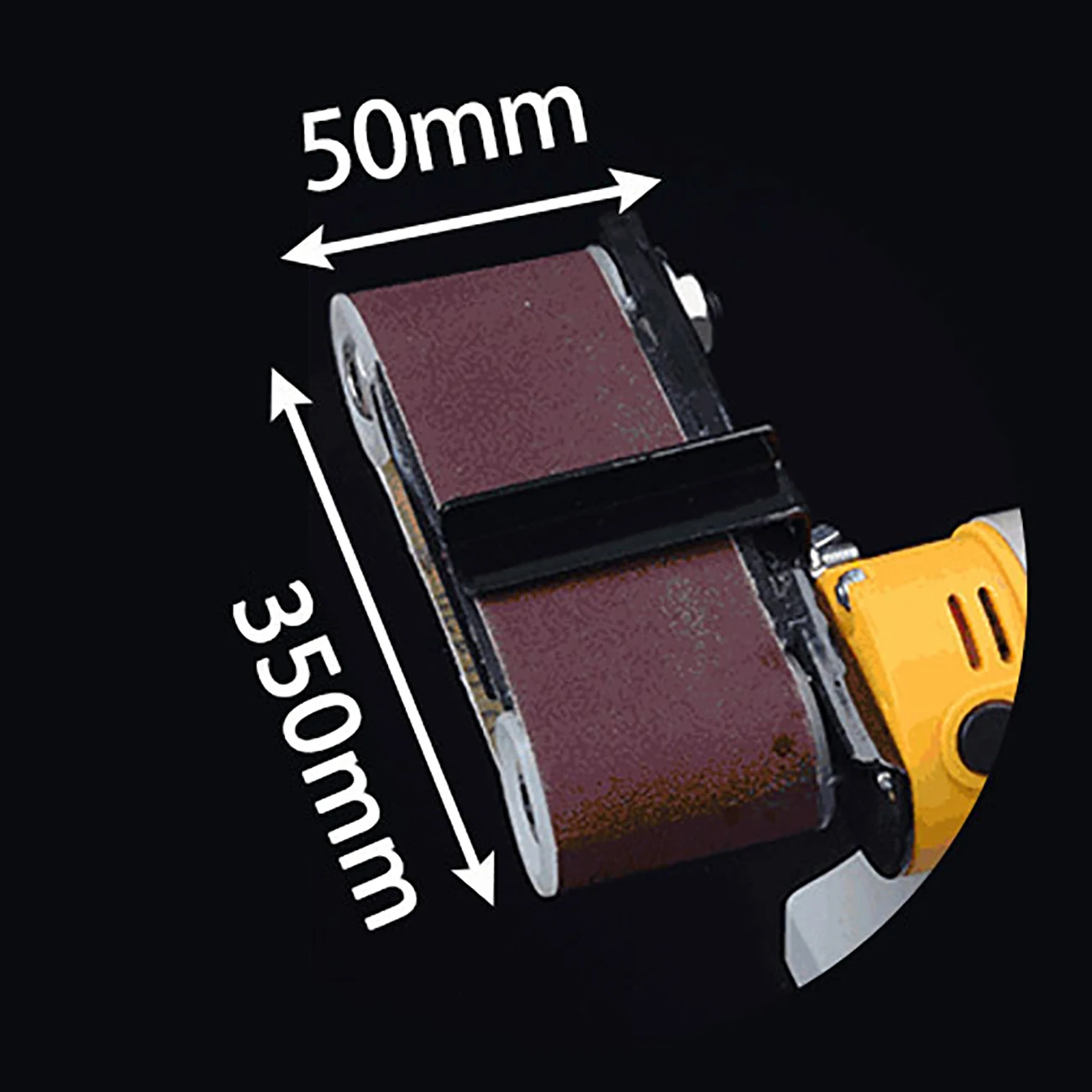 Mini Sander Grinder Table Abrasive Belt Head Sand Belt Band Multifunctional Polishing Machine Table Grinding Metal Woodworking Grind Machine DIY