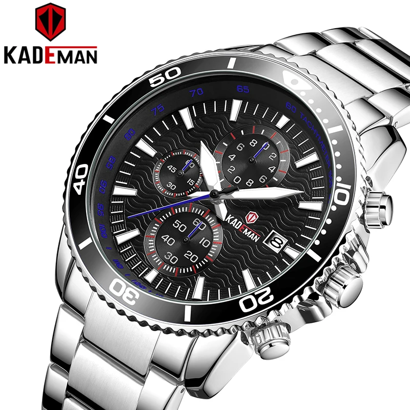 

KADEMAN TOP Brand NEW Sport Watch Luxury Men Casual Watch Automatic Date Military Quartz Wristwatch Waterproof Relogio Masculino