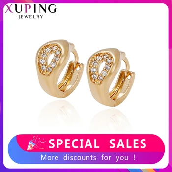 

Xuping Jewelry Fashion Earring New Design High Quality Gold Color Plated Eyes Hoops Earrings for Women Gifts 25025