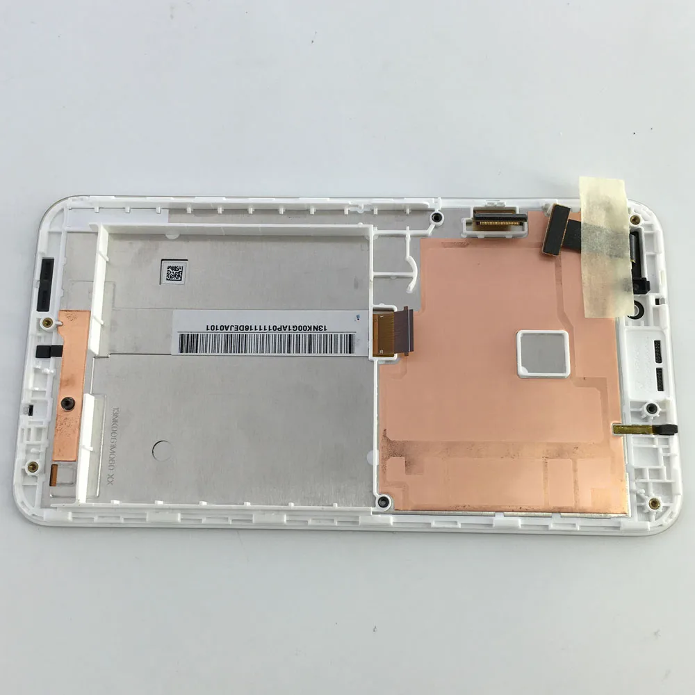 Для Asus FonePad Note 6 FHD6 ME560CG ME560 ЖК-дисплей с кодирующий преобразователь сенсорного экрана в сборе с рамкой Белый/Черный - Цвет: for me560 white