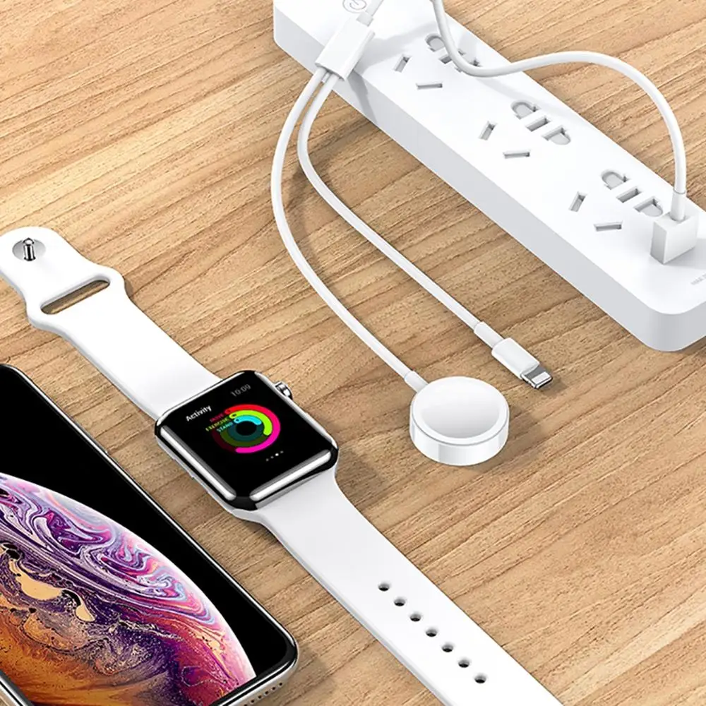 Для Apple Watch i Series 1 2 3 4 в usb зарядный кабель для iPhone 7 8 X XS Max XR беспроводное магнитное