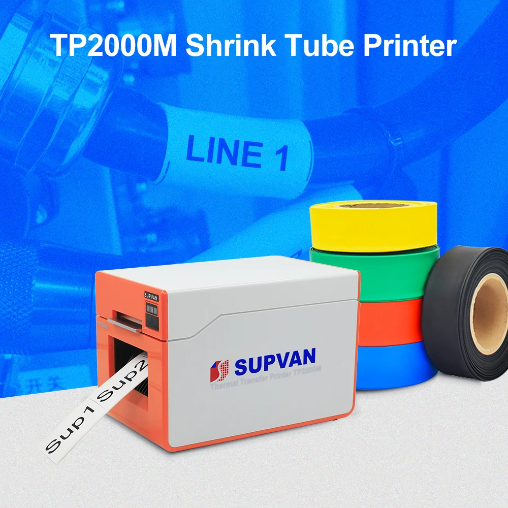 Supvan Heat Shrink Tube Printer For Cable Sleeves Wire Markers Number Shrinkable Tube Printer Cable Marking Machine TP2000M best mini photo printer for iphone