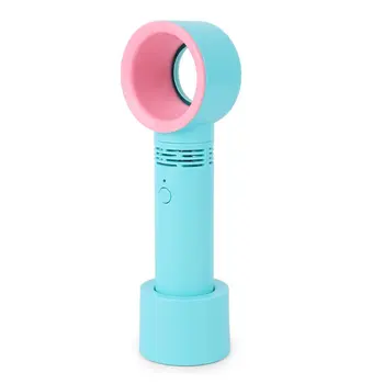 

leafless fan rechargeable handheld mini fan convenient USB fan Portable Sleeveless Mini Bladeless Cooler Handy Fan