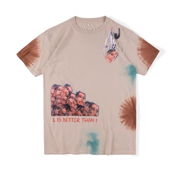 

20 1:1Travis Scott Cactus Jack Tee Tie-dye T-Shirt Men Women Top Tees Streetwear Travis Scott Tshirt 20SS high quality TshirtS
