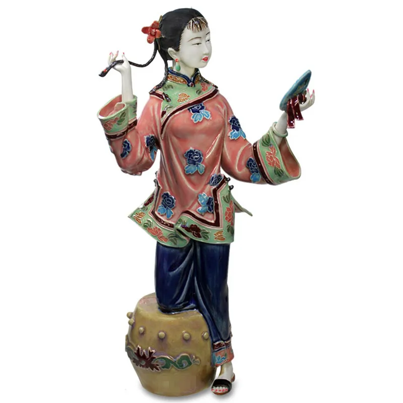  Ceramics Craftwork Home Decorations Figures Statue Classical Beauty Figurines Bedroom Bedside Table - 4000039385500