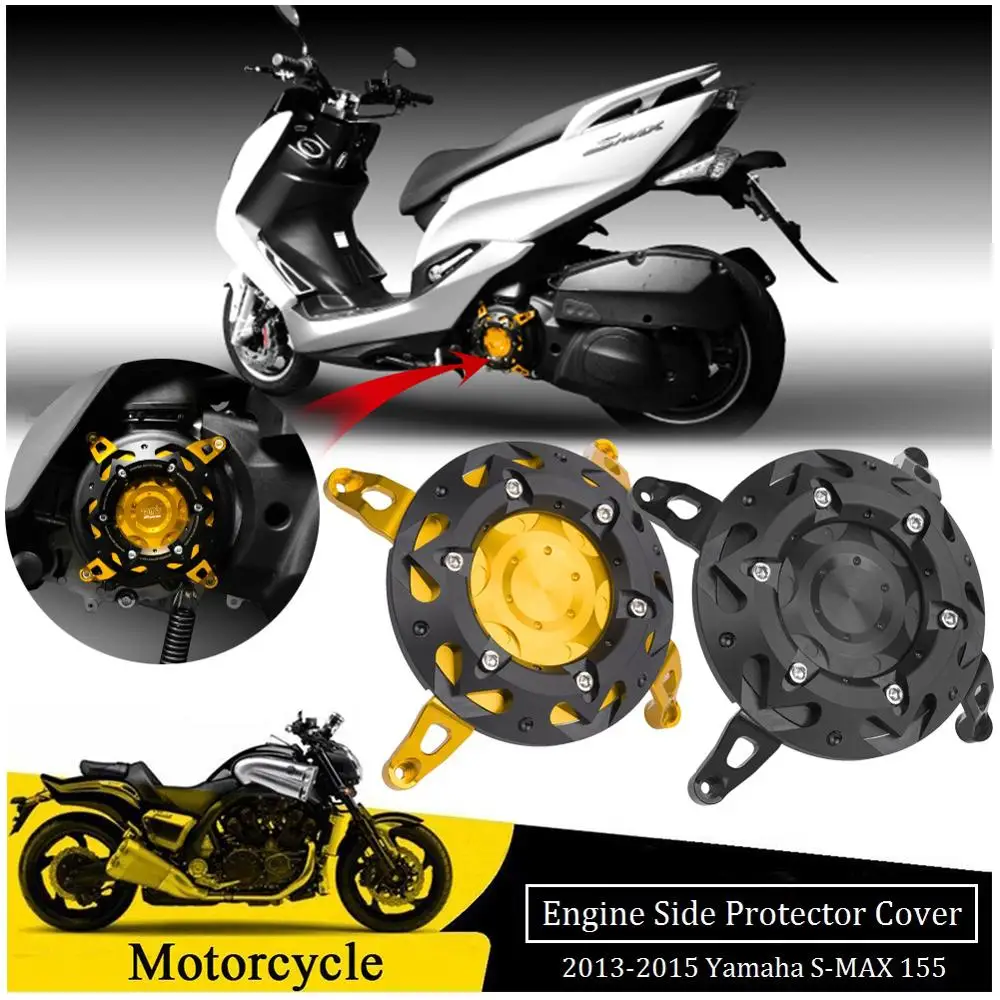 Алюминиевый статор двигателя с ЧПУ защитный ползунок для YAMAHA SMAX155 SMAX S MAX 155 MAX155 2013