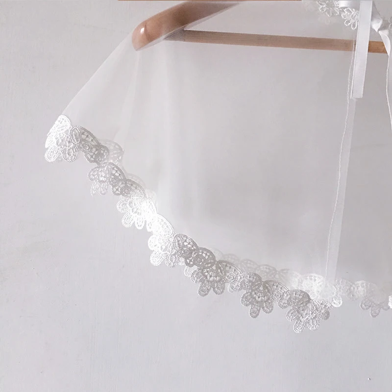 High Quallity Lace Wedding Jacket Wrap Elegant Short Bridal Wraps Shawl Summer Women Evening Party New Bride Capes Mariage