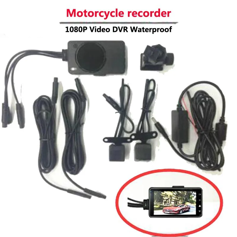 Мото DVR 3 0 &quotЖК дисплей Экран MT80 Водонепроницаемый IP68 солнцезащитным козырьком с