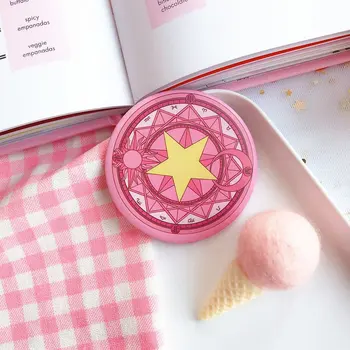 

Mini Makeup Compact Pocket Mirror Portable Make Up Mirror Women Cosmetic Mirror Cute Cartoon Mirror Small Gift