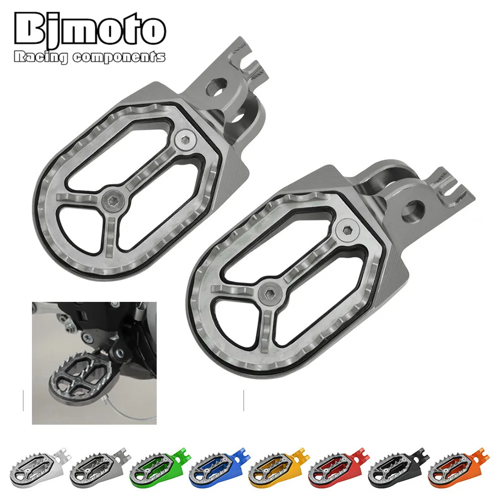 Подножки с ЧПУ для Kawasaki 250 KX KX250 KX250F KX450F KLX450 SUZUKI RMZ250 RMZ подножки мотоцикла|Подставки