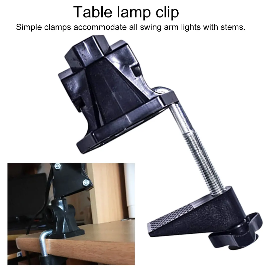 

1PC Hardware Bracket Clamp Accessories DIY Fixed Metal Desk Lamp Clip Fittings Screw Camera Flash Holder for Mic Stand