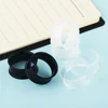 2pcs White Black Transparent Acrylic Ear Tunnel Plug Ear Gauges Piercing Double Curved Saddle Expander Stretcher Body Jewelry ► Photo 2/6