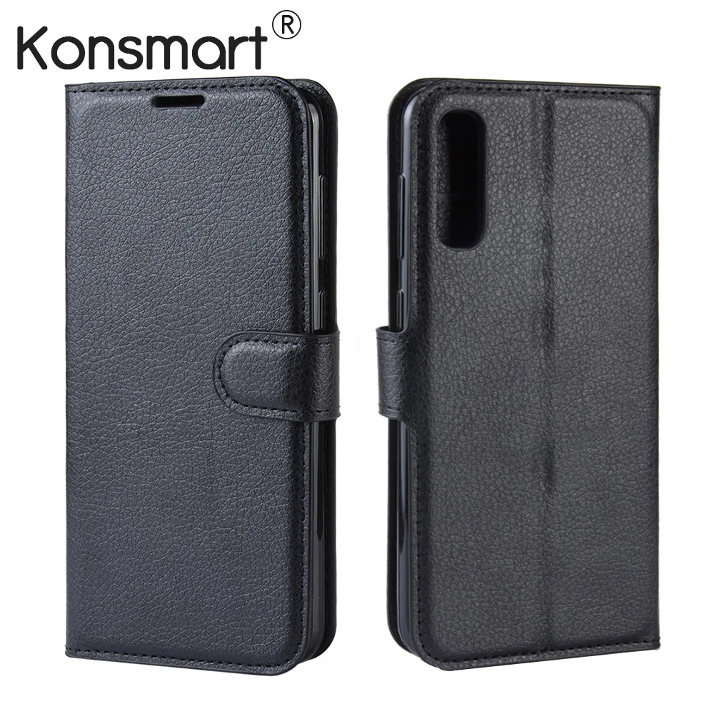 KONSMART 2019 Новый Флип кожаный чехол для samsung Galaxy A50 защитный Чехол-книжка самсунг