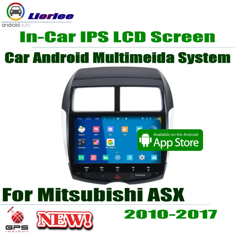 Автомобильный радиоприемник 10 1 дюйма Full Touch IPS ЖК экран Android для Mitsubishi ASX 2010 ~ 2017