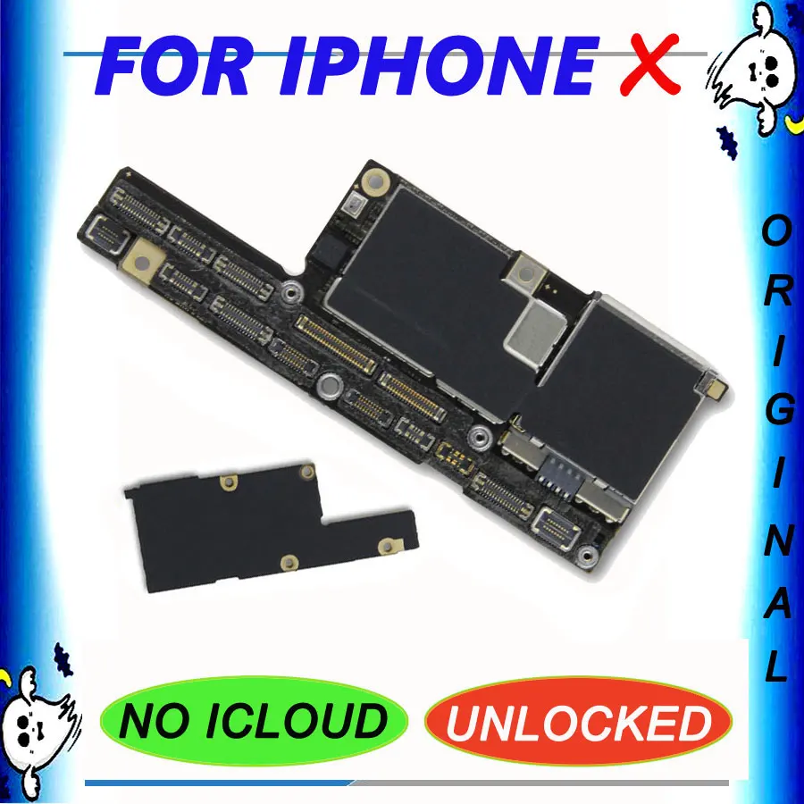 Оригинальная материнская плата для iPhone X без лица ID Заводская разблокированная материнская плата iCloud разблокировка материнская плата логика хорошо протестированная IOS