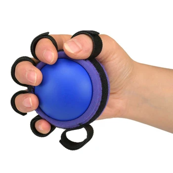 

1pcs Five Fingers Hand Grip Ball Muscle Power Training Exercise Fitness Equipment &T8
