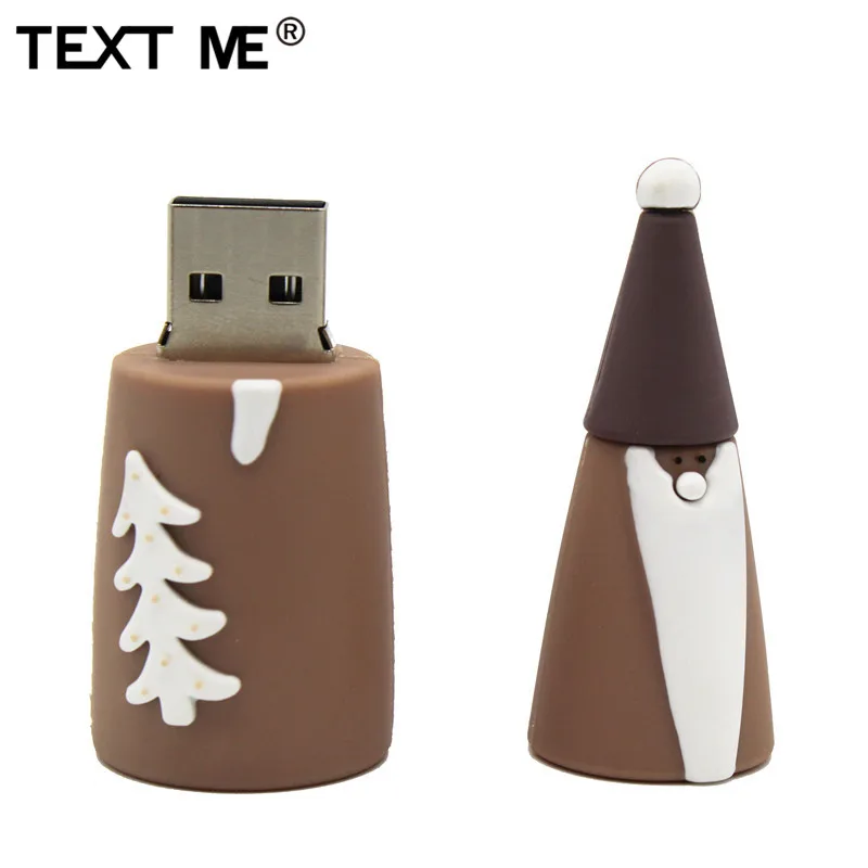 Usb флеш накопитель TEXT ME creative Christmas tree usb 2 0 4 ГБ 8 16 32 64 флешка подарок|USB