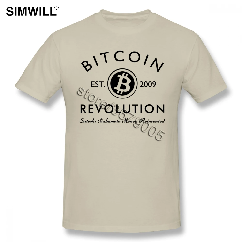 Городские последние футболки мужские хлопковые футболки Биткоин с коротким рукавом и круглым вырезом криптовалюты повседневные футболки подарок для бойфренда одежда - Цвет: Хаки