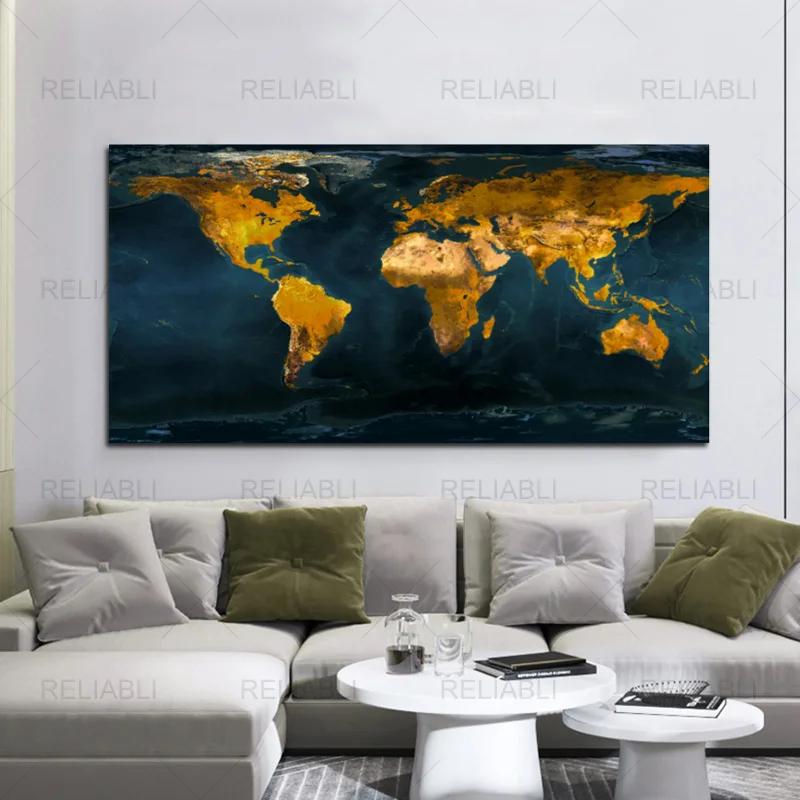 World Map Paintings