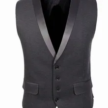 Стиль корейский стиль модный костюм жилет Мужской приталенный si li kou костюм воротник жилет пальто MJ12