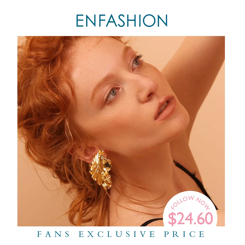 Enfashion Золотые листья серьги для женщин Золотой Цвет листьев Висячие сережки Oorbellen