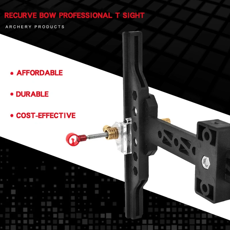 

Archery Bow Sight T shape Sight Shooting Target Tools Compound/Recurve Bow Laser Micro Adjust Optical Fiber Hunting Accessory