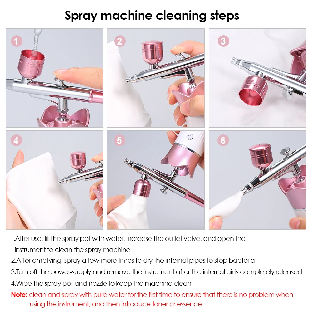 Facial-Oxygen Water Injection Machine USB Nano-hudrating SPA Machine for Skin Whitening Facial Moisturizing USB Charging