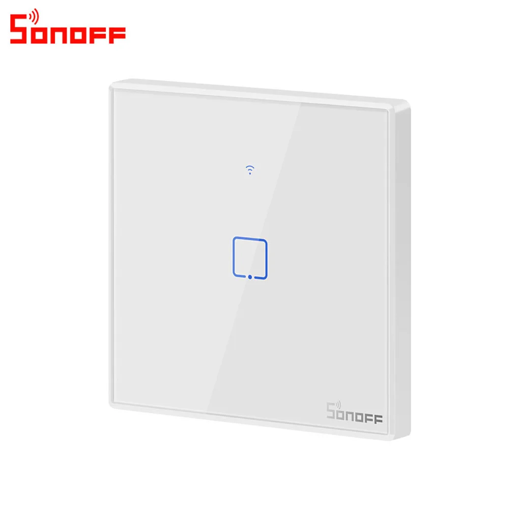 SONOFF T2EU1C-TX пульт дистанционного управления умный настенный переключатель панель совместима с Alexa Google Home IFTTT стандарт ЕС