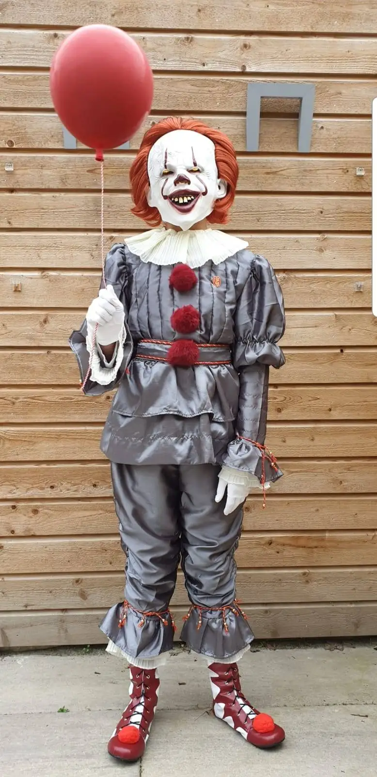 Джокер Pennywise светодиодная маска Хэллоуин маска для вечеринки Костюм Опора Маска ужаса латексная страшная для вечеринки реквизит маска на Хэллоуин