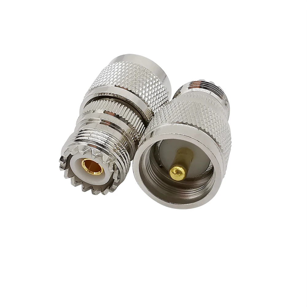 

1Pcs UHF Connector UHF Male Plug PL259 to UHF Female Jack SO239 Low Loss Connector RF Antenna Adapter for CB Radio Antenna