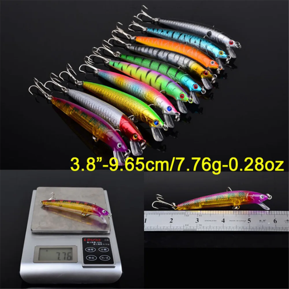 New 20pcs/Set Minnow Mixed Fly Fishing Lure Kits Set Artificial Hard Baits Lifelike Wobbler Pesca Wholesale Carp Fishing Tackles