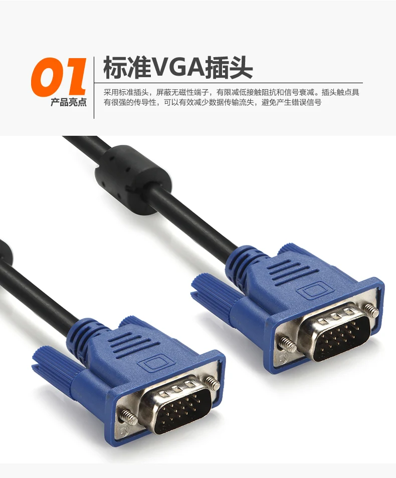 Новейший 1 шт. 3 м компьютерный монитор VGA в кабель с HDB15 папа к разъем для ПК