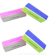 Маникюрный четырехсторонний Полировочный блок для полировки ногтей Полировочный брусок осветляющее устройство для ногтей инструменты для маникюра Ману