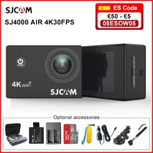 Orijinal SJCAM SJ4000 hava 4K eylem kamera Full HD Allwinner 4K 30FPS WIFI 2.0 "ekran Mini kask su geçirmez spor DV kamera