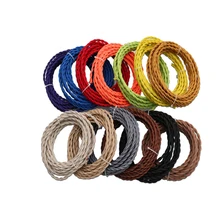 2x0,75 винтажный электрический шнур витой кабель Ретро Плетеный тканевый провод DIY светодиодный подвесной светильник провод винтажный шнур лампы