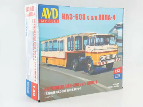 

AVD Models 1/43 Dicast Tractor KAZ 608 with APPA-4 Unassembled model Kit 7050AVD