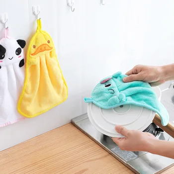 

Hand Towel Kitchen Bathroom Accessories Cute Cartoon Animal Microfiber Home Use Nursery Hand Dry Towel Lovely Towels For Kids