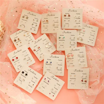 

30 Paris/lot novelty fashion women alloy earring lot vintage style cool design women jewelry earring wholesale 201103-20