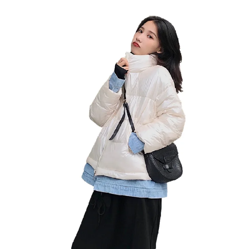 

2019 New Fashion Women's Winter Jacket Female Loose Short Down Jacket White Duck Down Jacket Thick Warm Down Jacket
