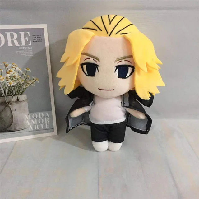 Anime Tokyo Revengers Plush Doll Manjiro Sano Hanagaki Takemichi Manjiro Stuffed Pillow Toy 20cm For Gift