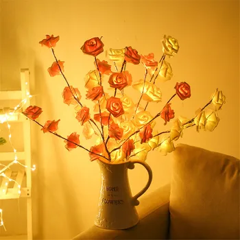 Thrisdar 20Leds Tree Vine Branch Licht Rose Bloem String Lights Wedding Party Fairy Kerst Vaas Filler Twig Garland Light Thrisdar 20Leds Tree Vine Branch Licht Rose Bloem String Lights Wedding Party Fairy Kerst Vaas Filler Twig Garland Light