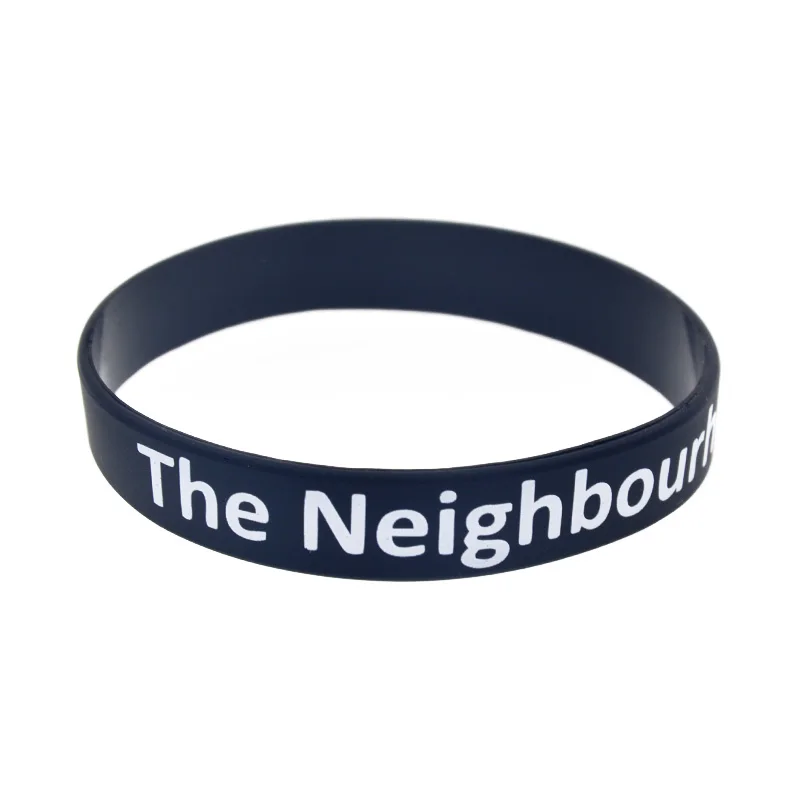 1PC The Neighbourhood Silicone Wristband Black for Music Concert Adult Size Printed | Украшения и аксессуары