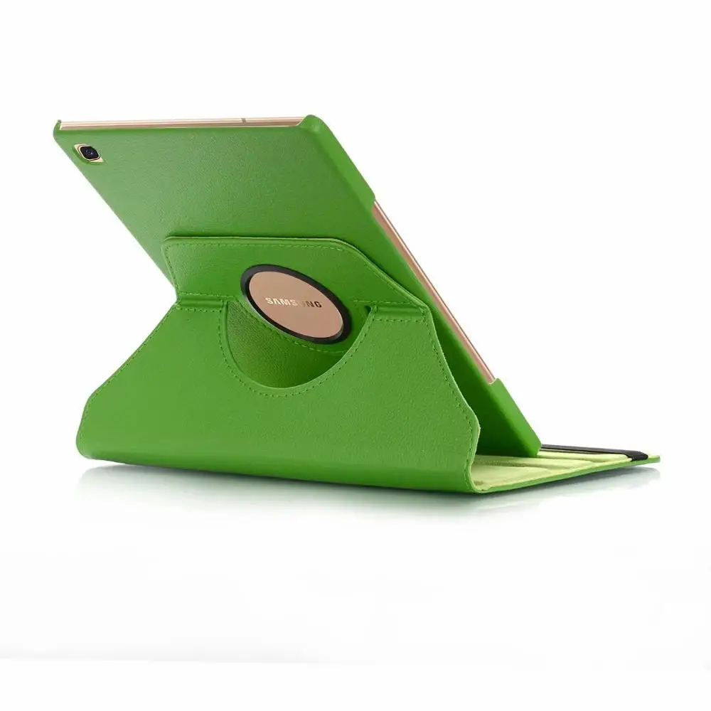 green 360 Вращающийся Кожаный чехол-подставка для Samsung Galaxy Tab S5e, SM-T725C, SM-T720 10,5 дюймов планшетный ПК - Цвет: green