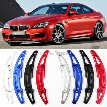 

2pcs Aluminum Car Steering Wheel Shift Paddle Shifter Extension For BMW M6 2013-2016